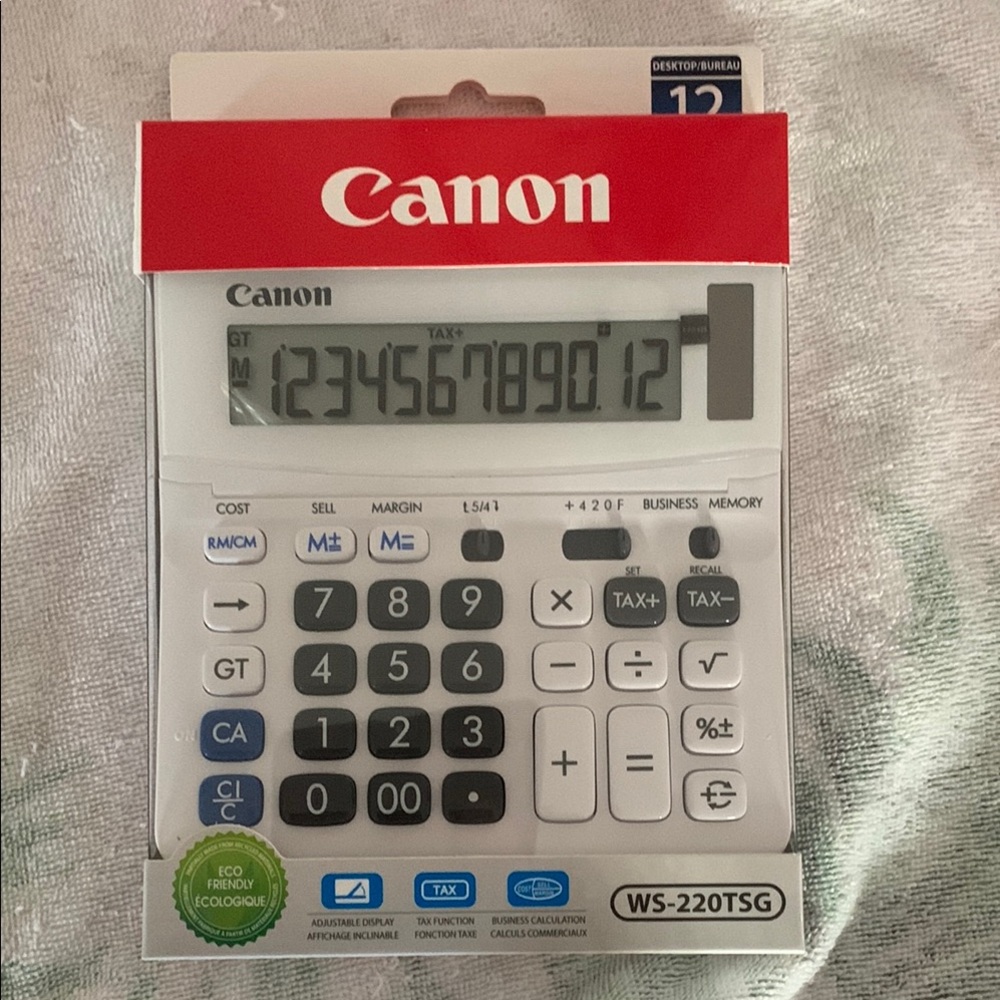 Canon Desktop Calculator white New in box